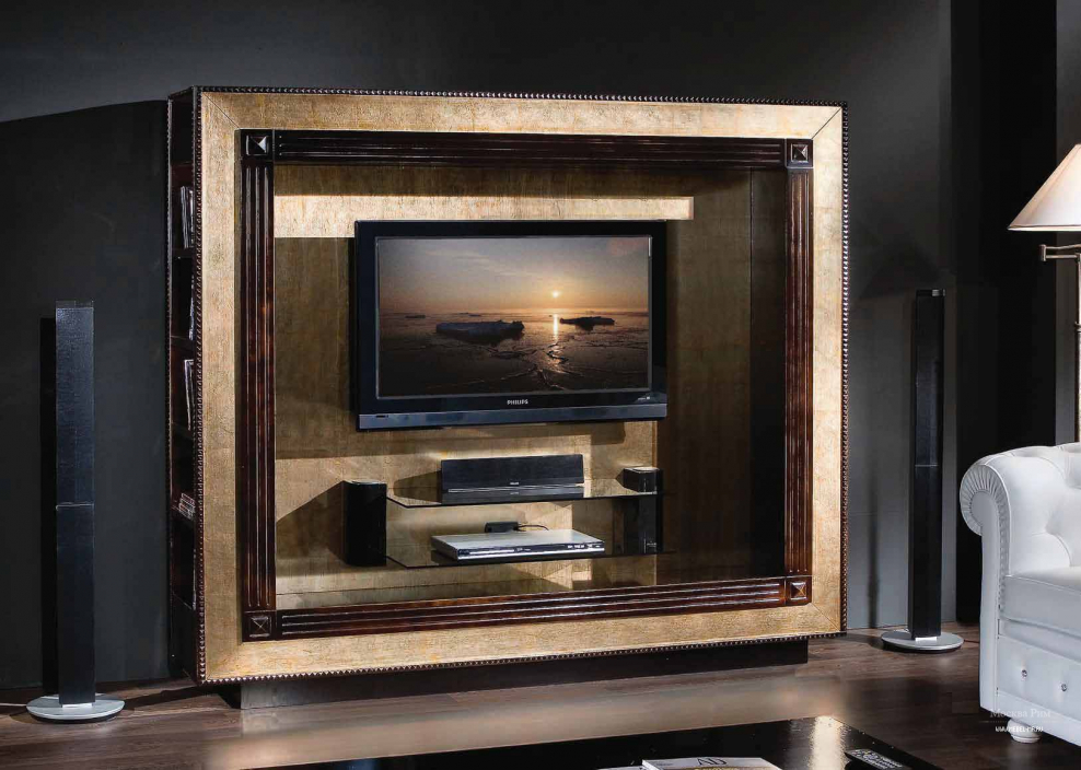 Стенка под ТВ арт деко