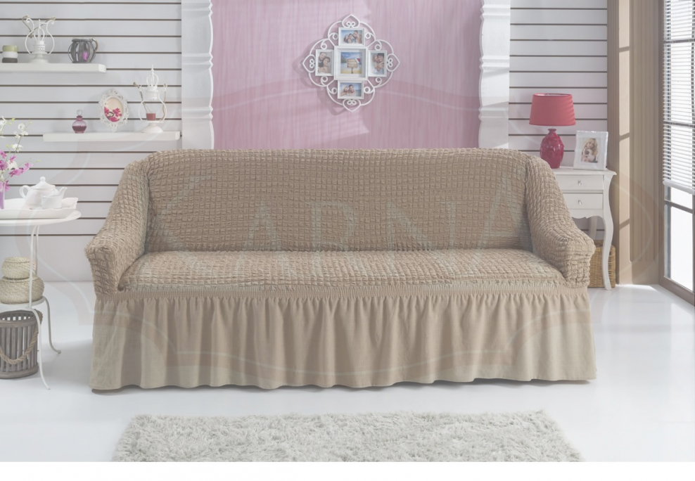 Диван угловой песочного цвета