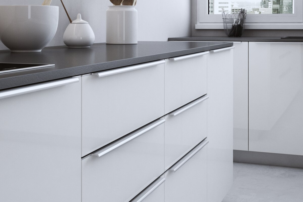 Фасад с интегрированной ручкой