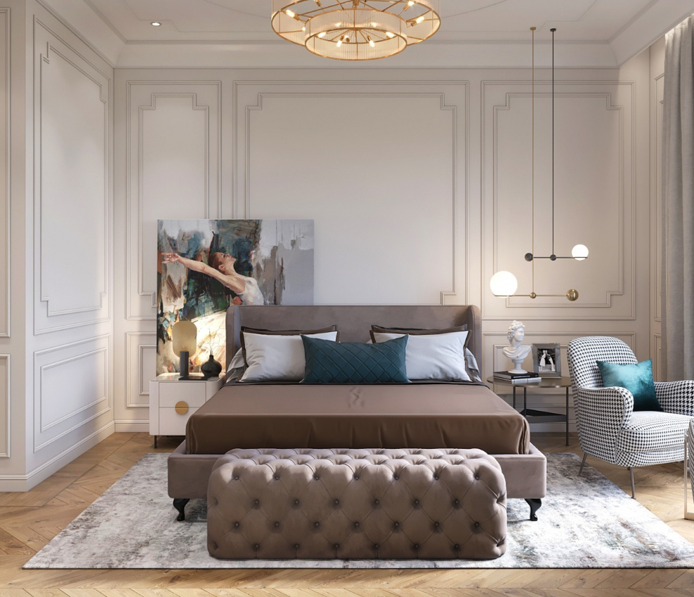 Комплекты зеркал на стене в неоклассике комната парня