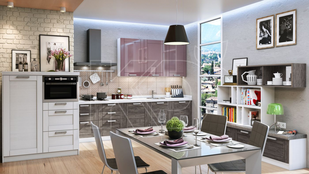 Кухня Ирида массив бука