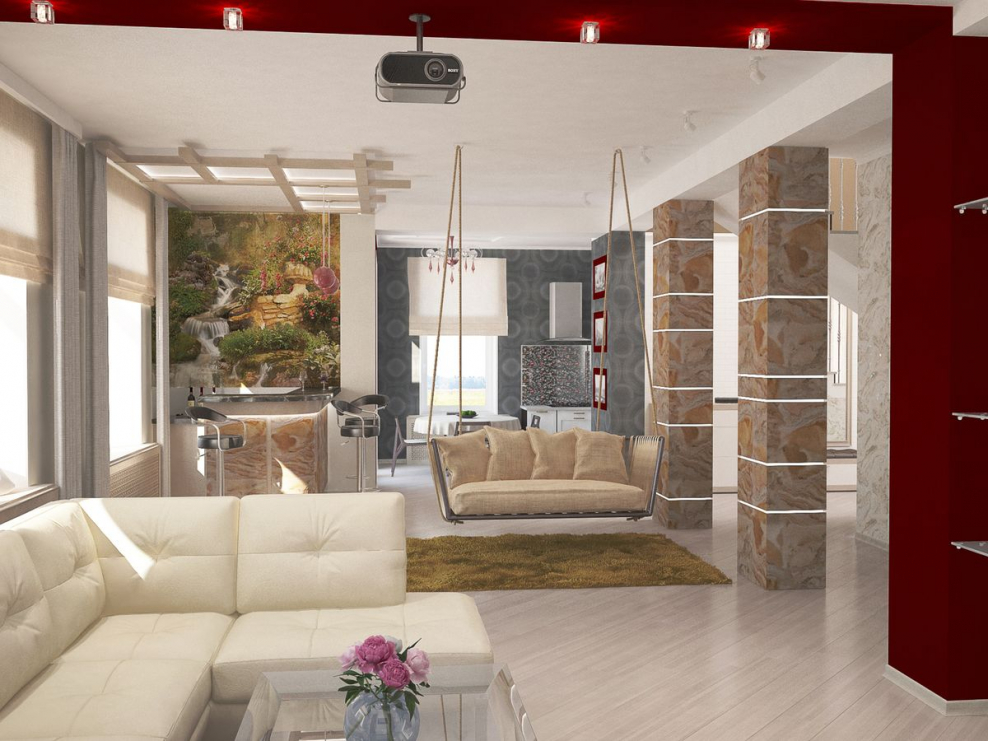 Картина в раме на стене