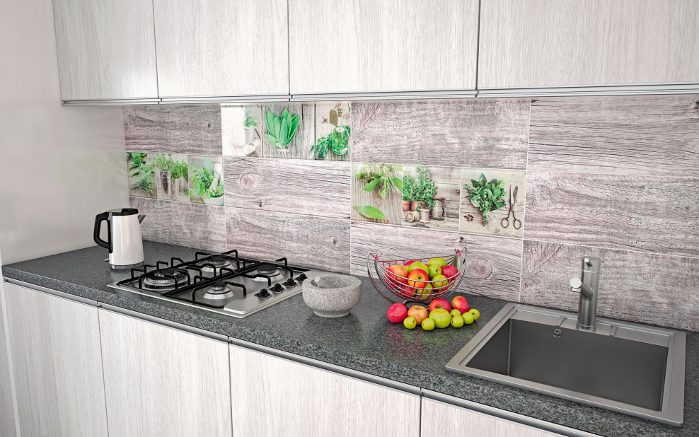 Декор Ceramika Konskie Salerno Glass Kitchen 2 20х60