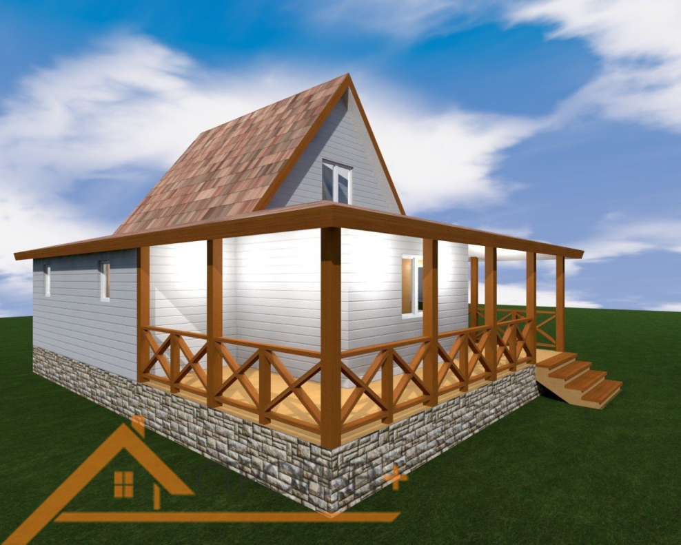 Остекление деревянной веранды