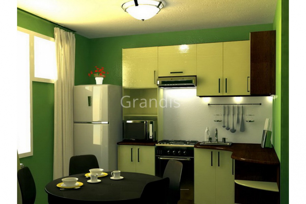 Маленькие кухни с холодильником