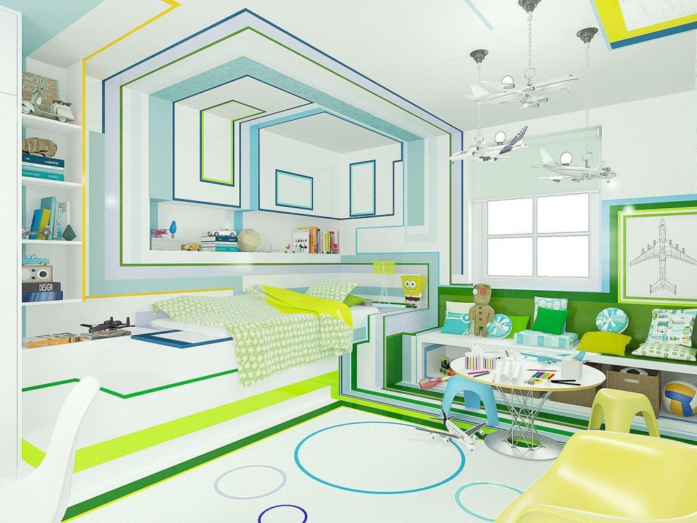 Проект интерьера детской