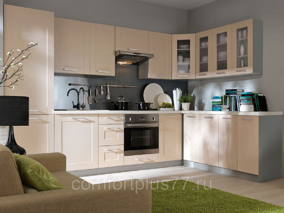 Бежевые кухни