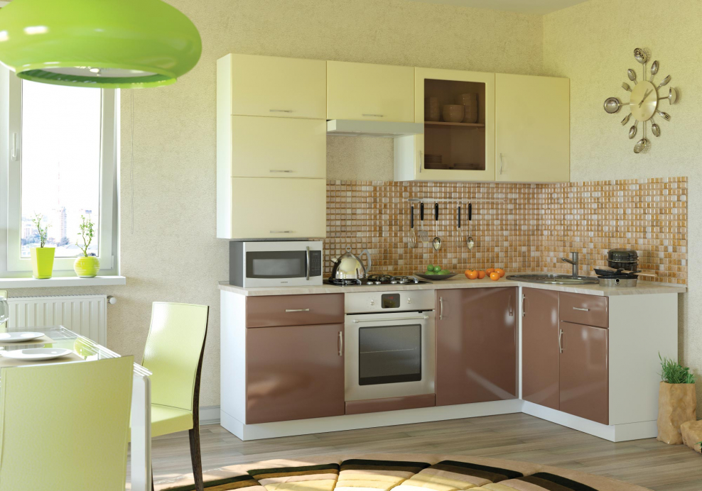 Кухня Сандра ваниль глянец