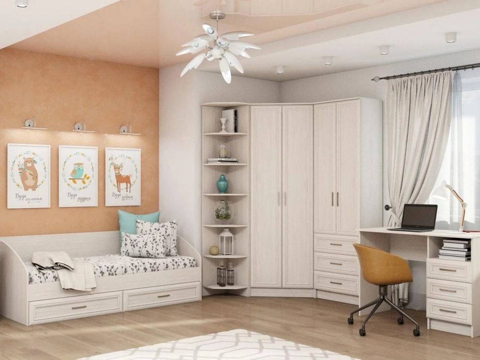 Шкаф принцесса Анкор белый