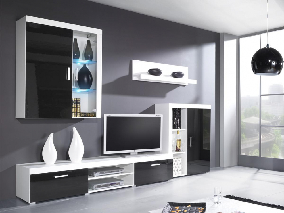 Стенка Samba a cama белый/белый глянец