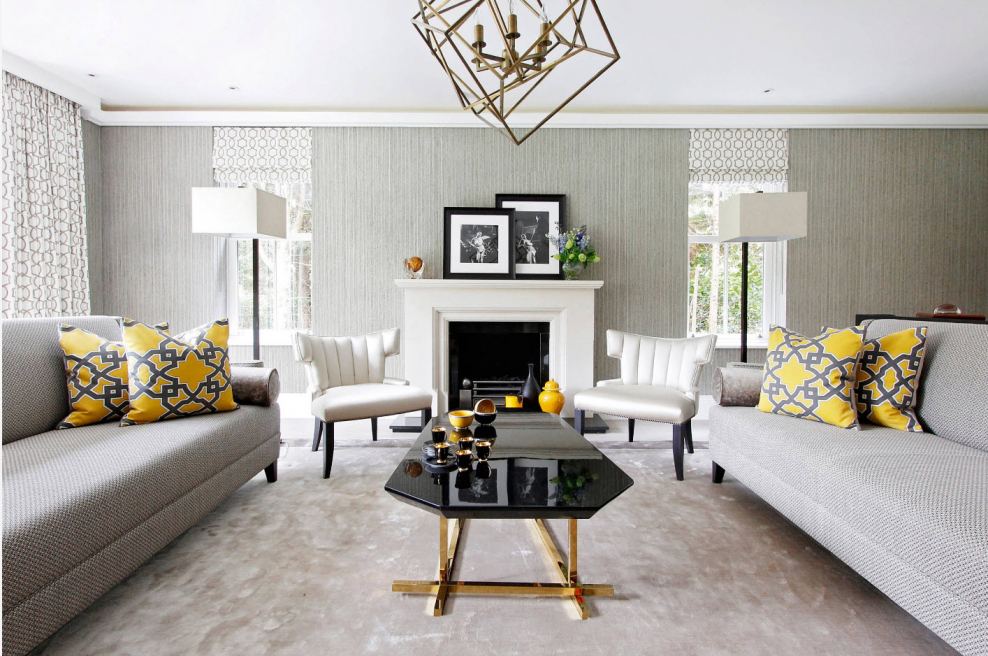 Асимметричная композиция в интерьере