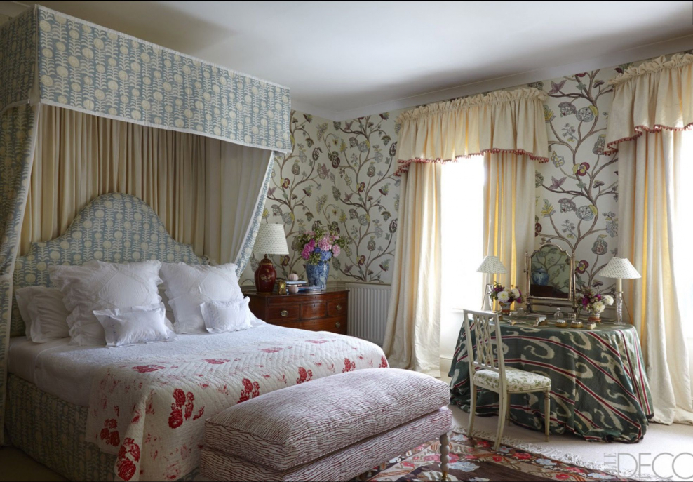 Маленькая спальня в английском стиле