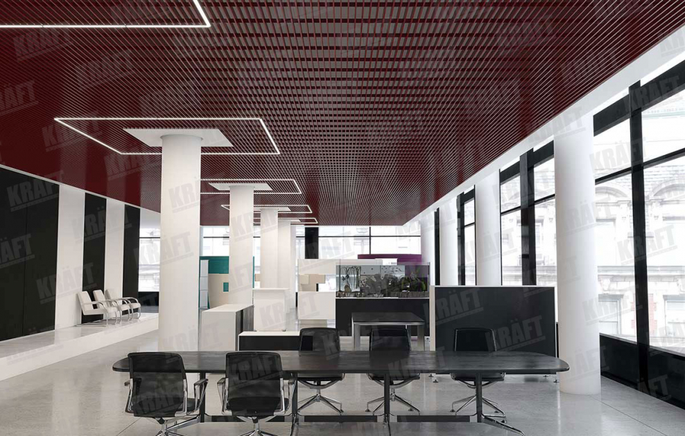 Потолок Грильято в интерьере