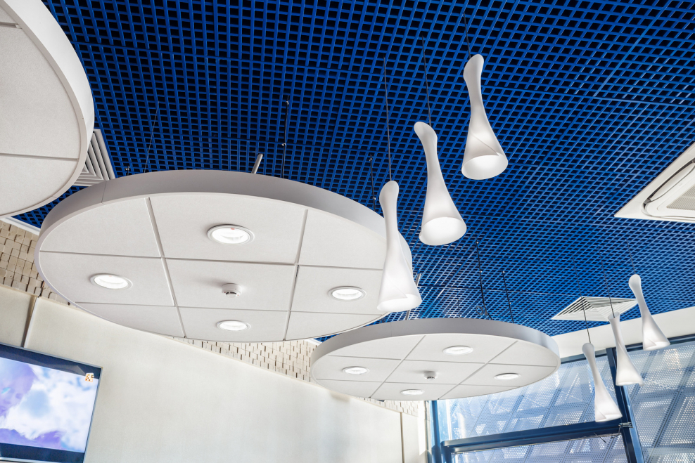 Потолок Грильято лофт офис