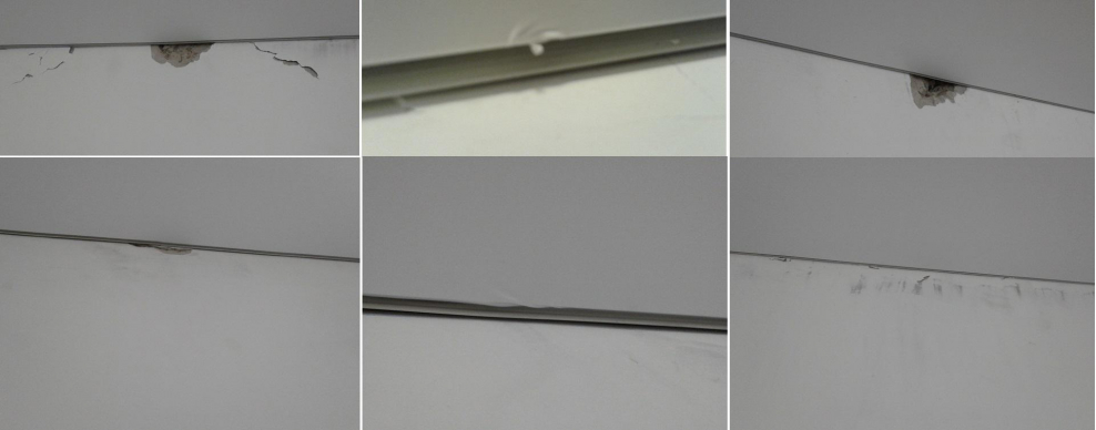 Дефекты подвесного потолка