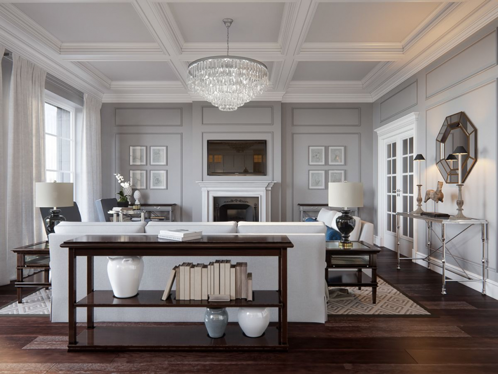 Гостиная американская Неоклассика