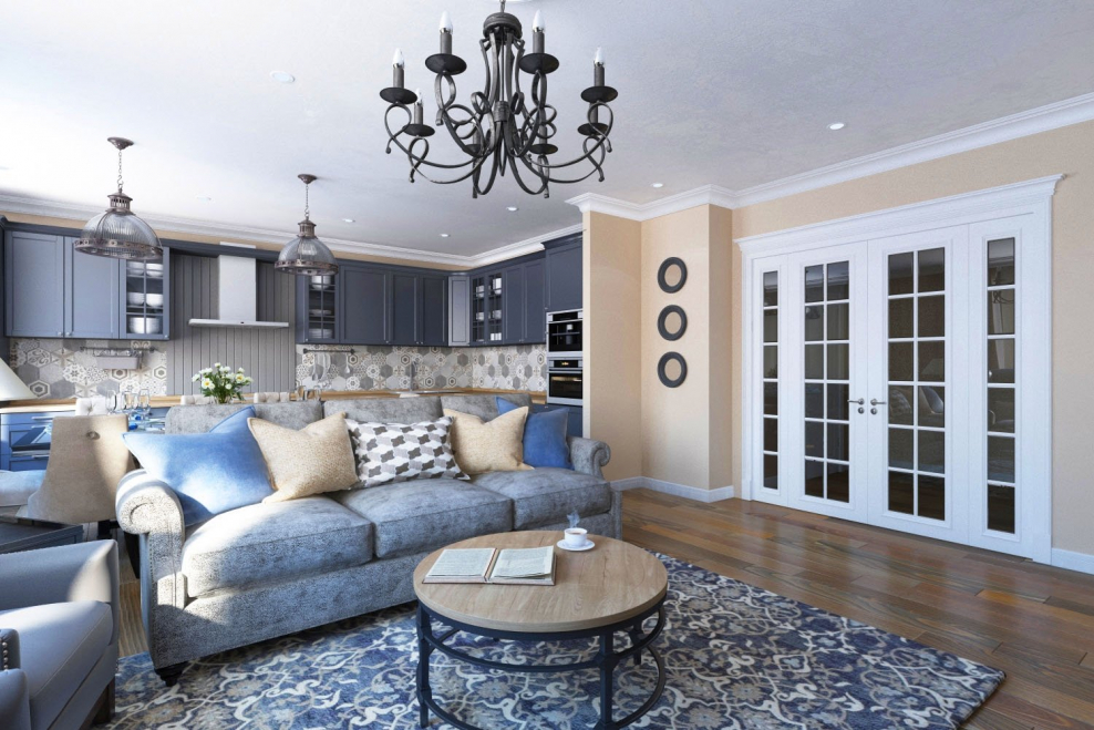 Квартира в стиле американская классика