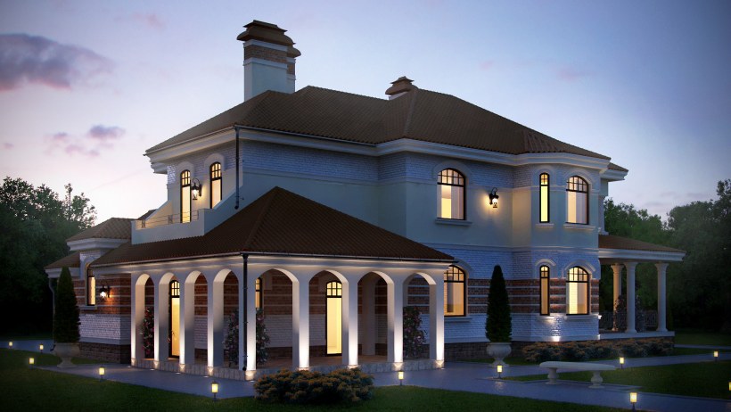 Самые красивые фасады коттеджей