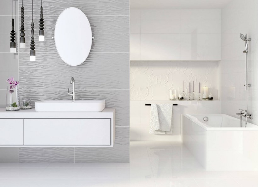 Плитка Meissen structure pattern белый