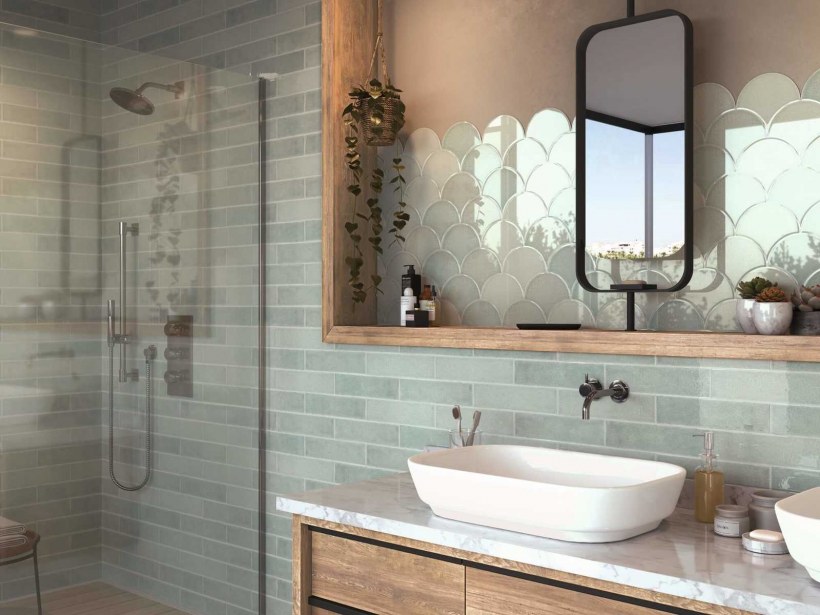 Плитка escamas Dynamic Celeste 15,5х17