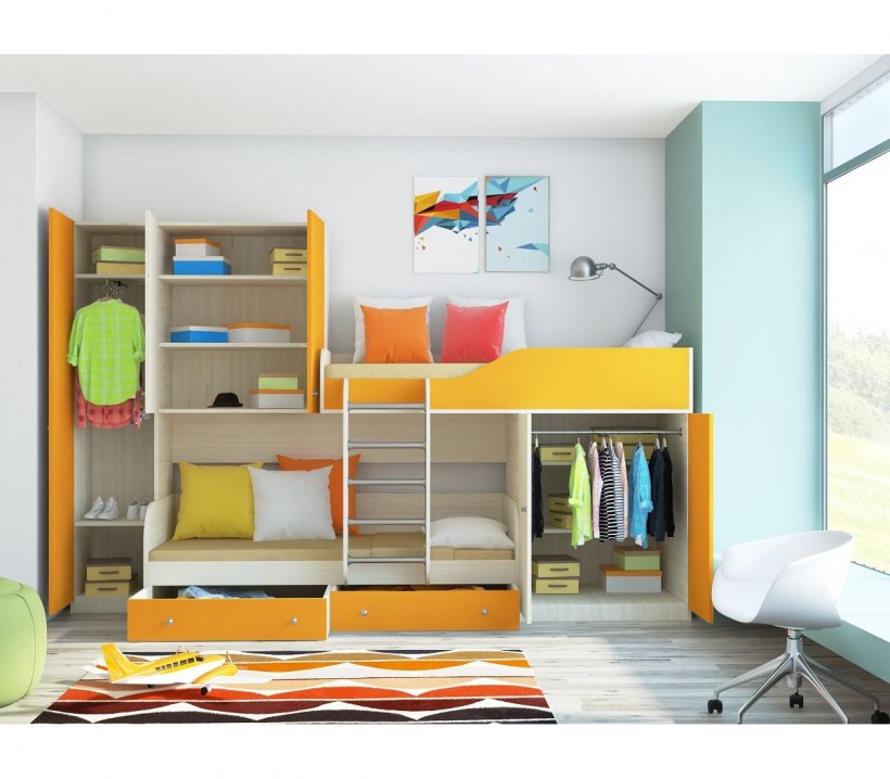 Кровать чердак Лео