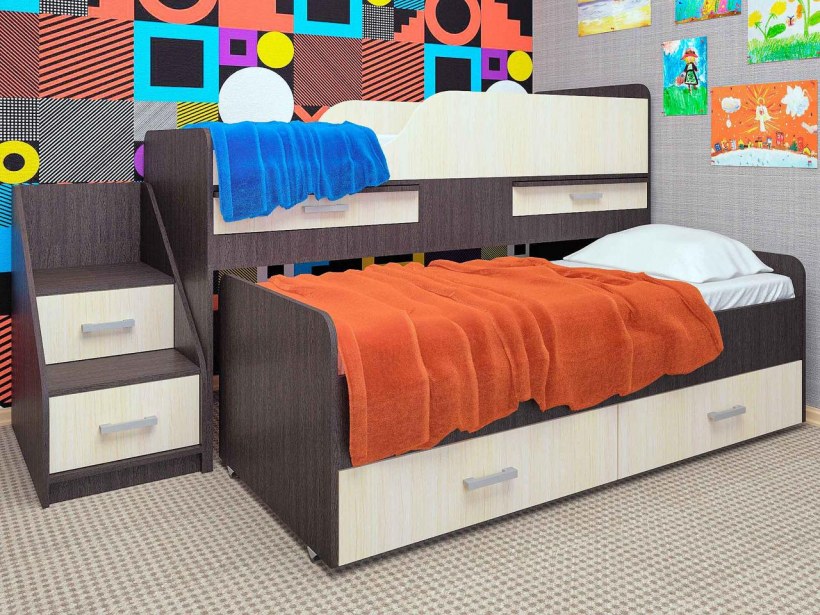 Кровать Лёсики двухместная