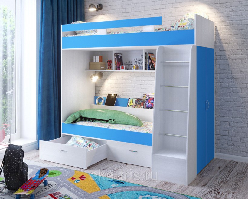 Кровать 2х ярусная Юниор-1