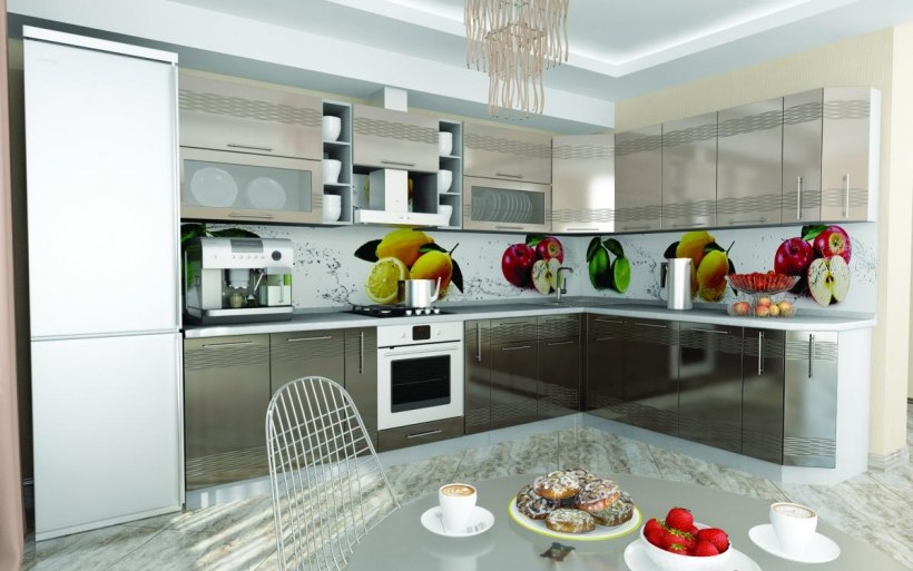 Кухня София мокко модульная