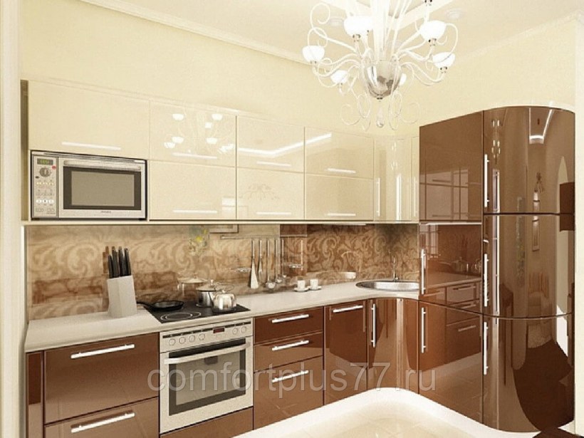 Угловая кухня лофт-03 Wenge Veralinga