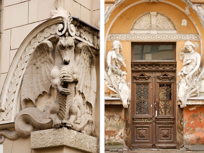 Архитектура ар нуво Париж барельеф скульптор Кутан