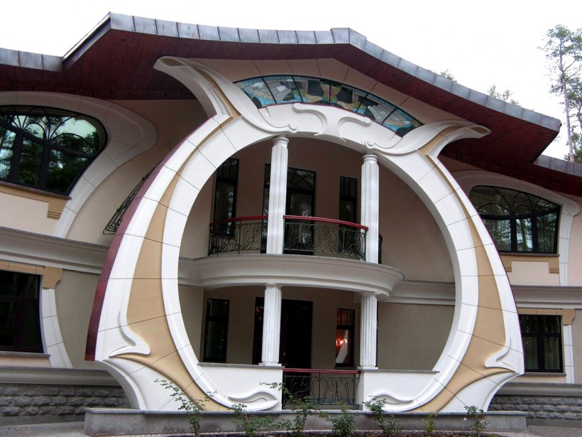 Коттедж в стиле Модерн ар-нуво