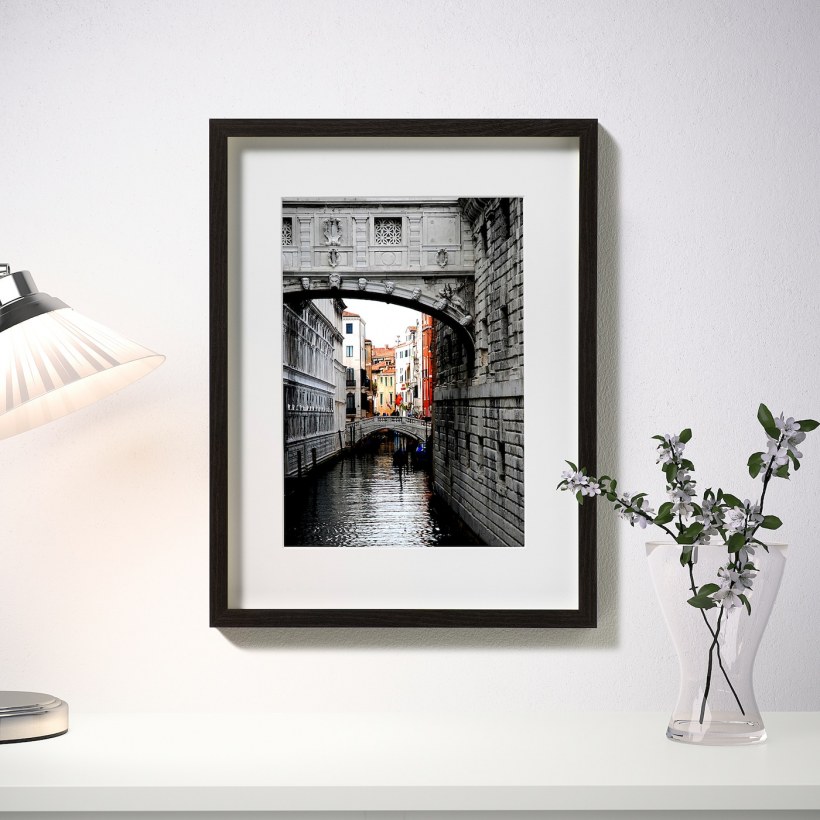 HOVSTA ХОВСТА рама, темно-коричневый13x18 см