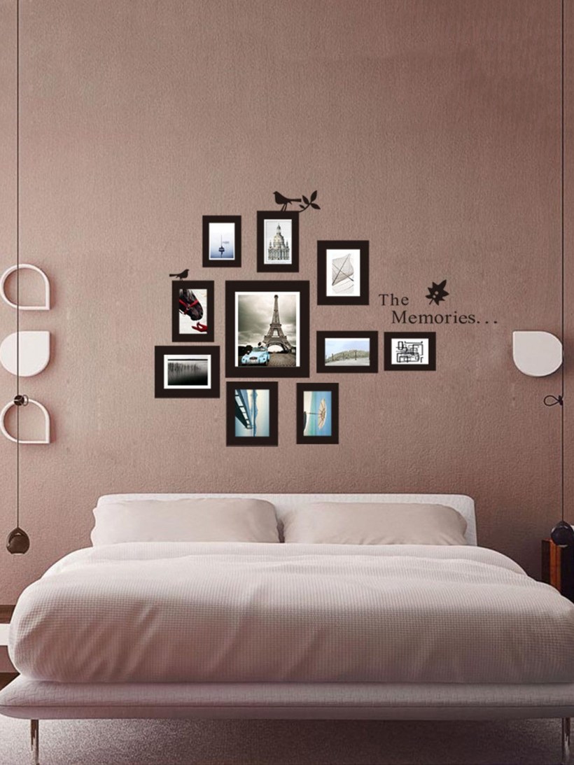 Расположение рамок на стене