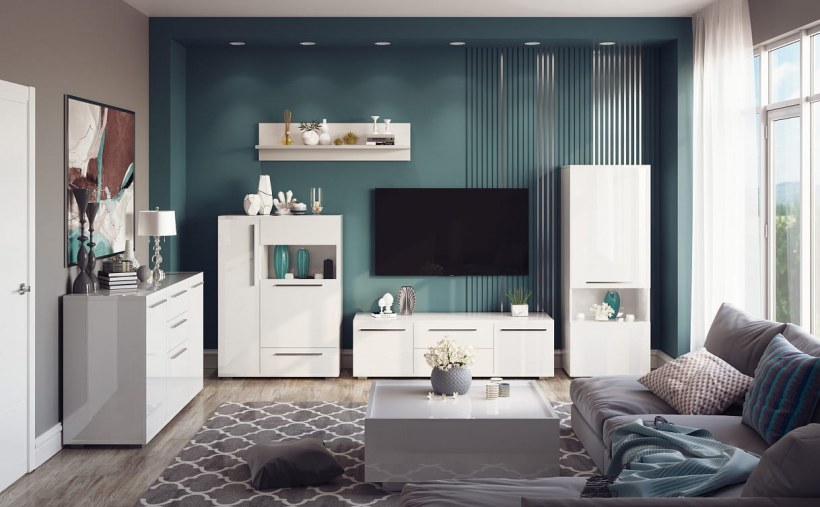 Комод пиано лазурит