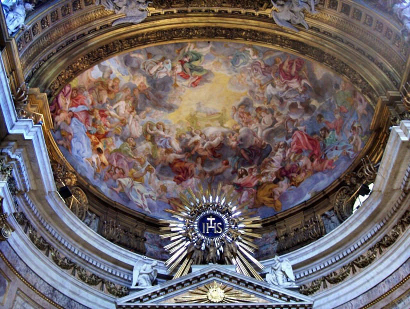 Церковь Иль Джезу фрески