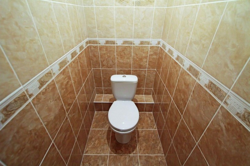 Ванная комната в теплых тонах