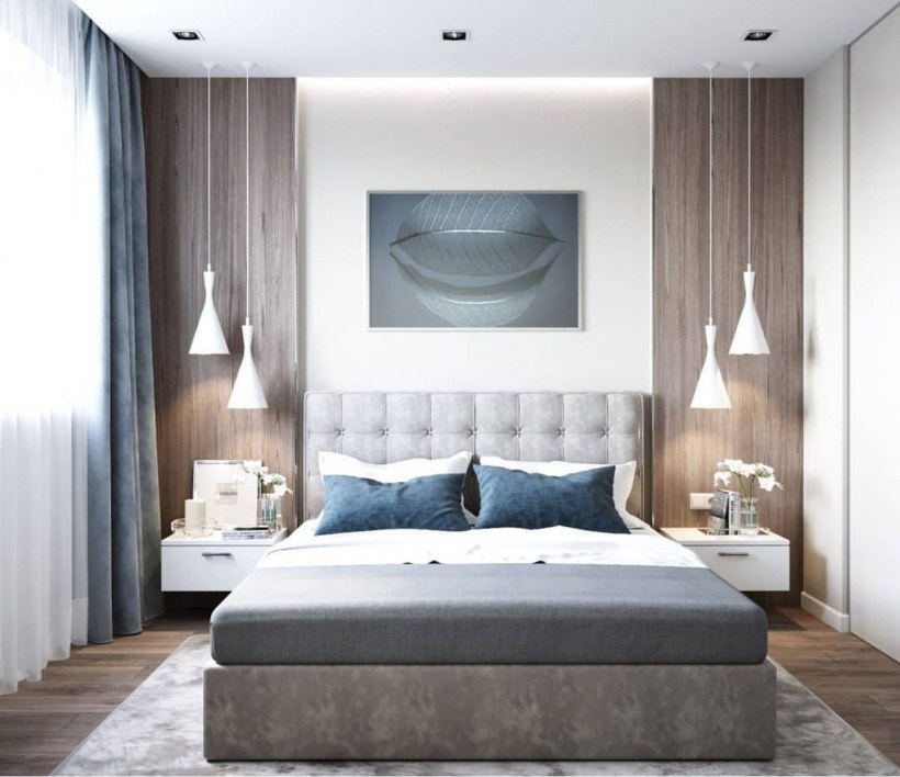 Стильная маленькая спальня