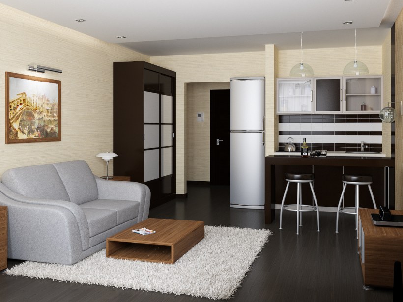 Интерьер квартиры студии