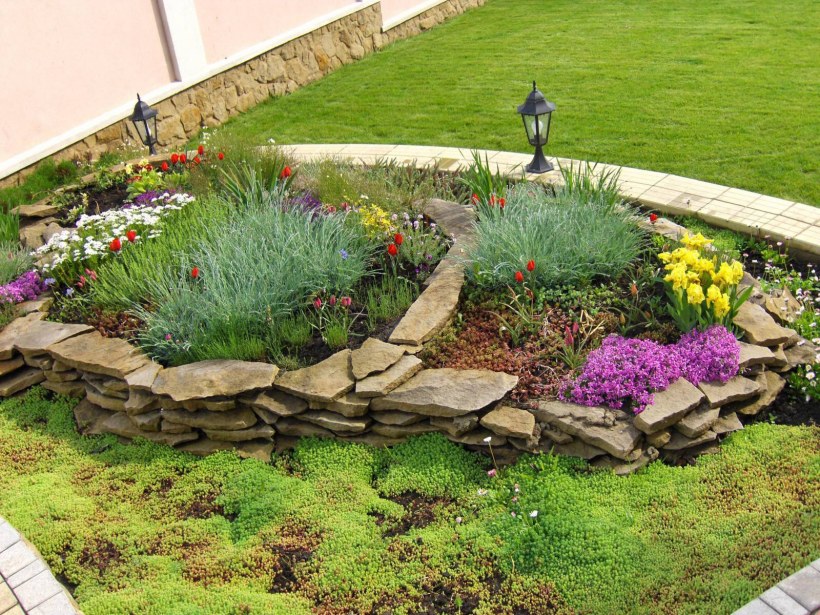 Грядки из камня