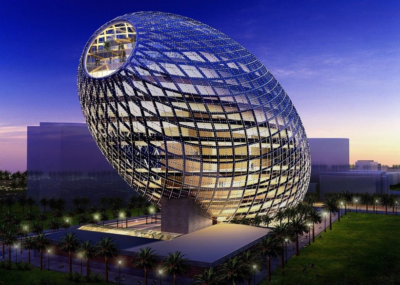 Яйцеобразное здание Бомбей Индия