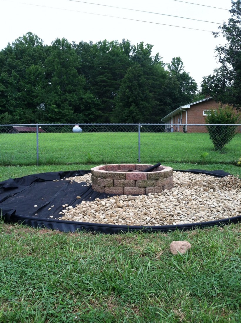 Костровая зона на участке