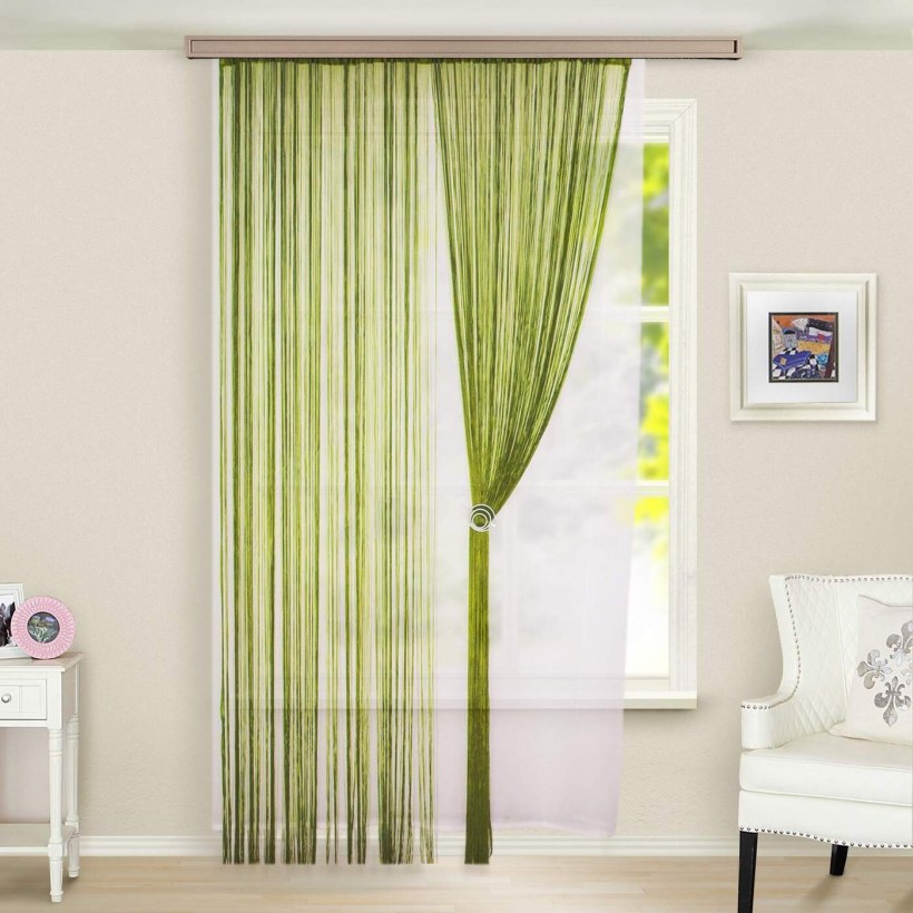 Шторы лапша в интерьере фото