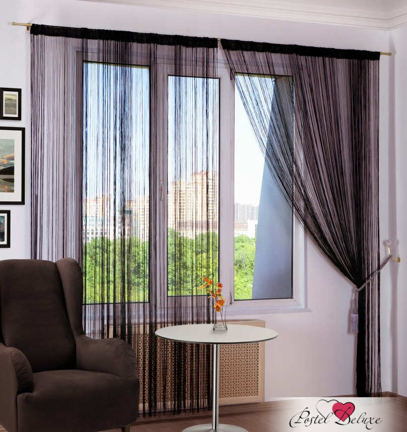 Зонирование пространства шторами