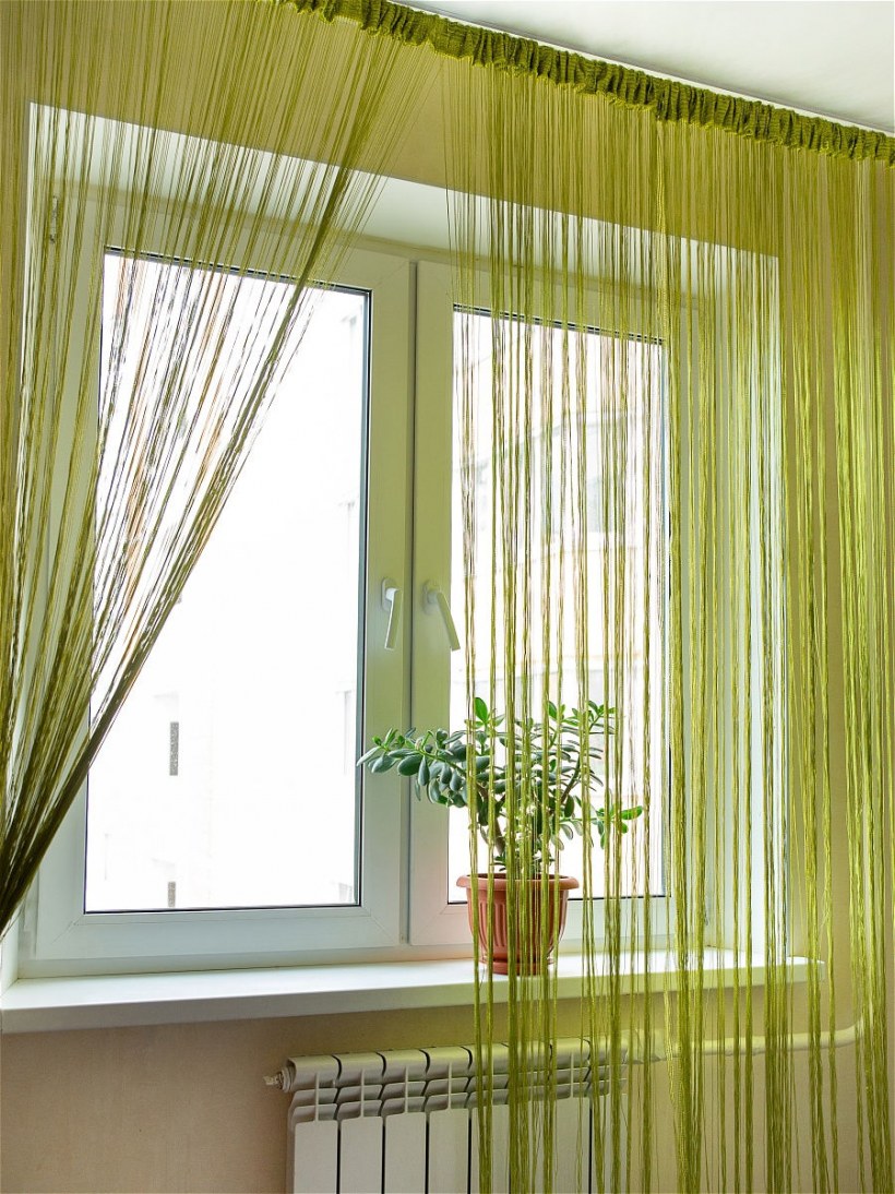 Шторы нити в детской комнате