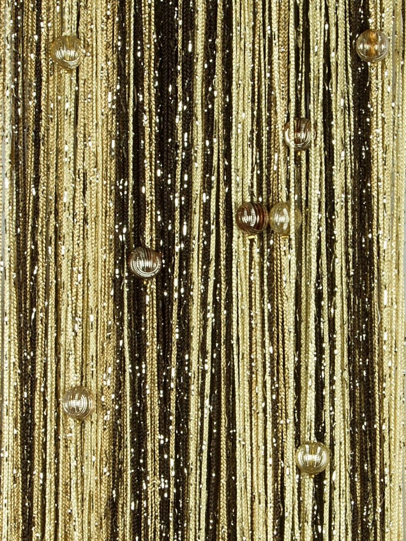 Нитяные шторы сиреневые