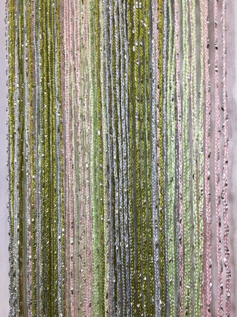 Штора-лапша нитяная "кисея макарони Радуга"