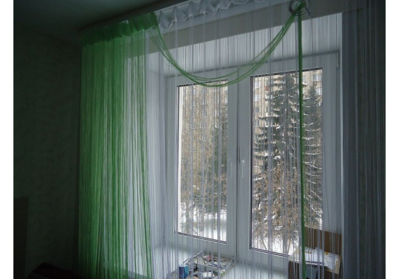 Занавеска нитяная нитяные шторы Люрекс(НШ), 300х100см