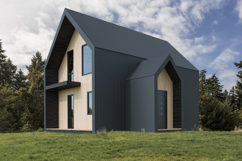 Барнхаус с медной кровлей