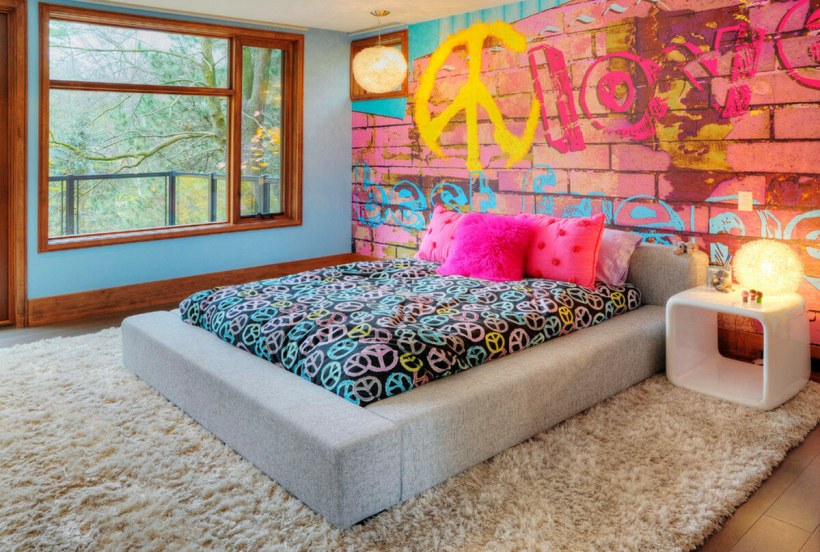Спальня в стиле поп арт