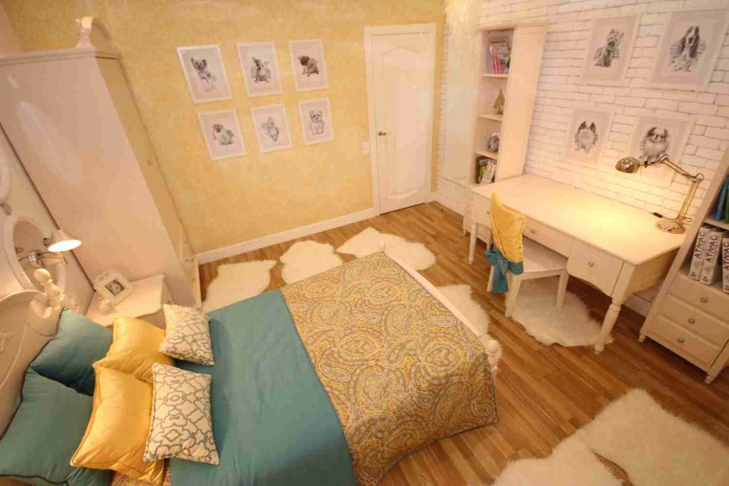 Шелковая штукатурка в спальне